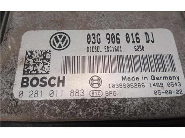 Блок управления двигателем Блок управления BJB, 3G906016DJ Skoda Octavia Mk2 (1Z)