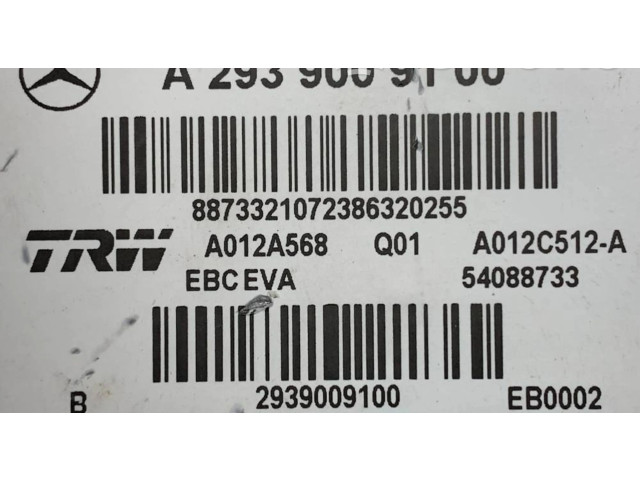 Блок АБС A2939009100, 54088733   Mercedes-Benz  EQC  2019 -  года