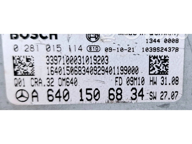 Блок управления двигателем Блок управления A6401506834   Mercedes-Benz A W169