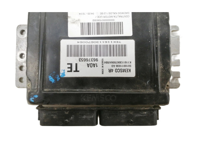 Блок управления двигателя 96376653   Daewoo Kalos