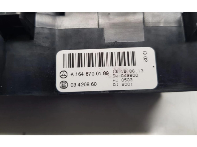 Блок управления климат-контролем A1648700189   Mercedes-Benz GL X164