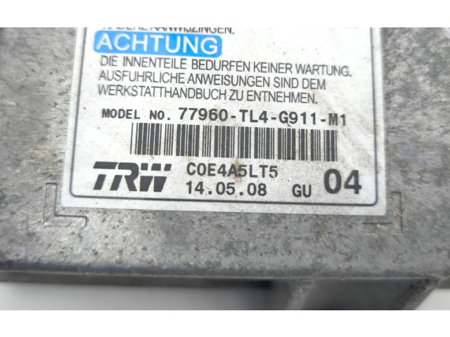 Блок подушек безопасности 77960TL4G911M1, C0E4A5LT5 Honda Accord