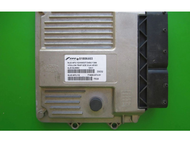 Блок управления двигателем Блок управления 51806503, 7160007301   Lancia Y 840