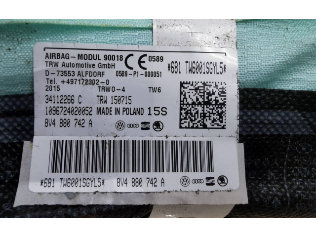 Боковая подушка безопасности 8V4880742A   Audi A3 S3 8V