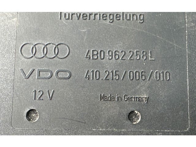 Блок комфорта 4B0962258L, 410215006010   Audi A6 S6 C5 4B   