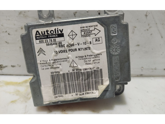 Блок подушек безопасности 9646469180, 600237600 Citroen Xsara