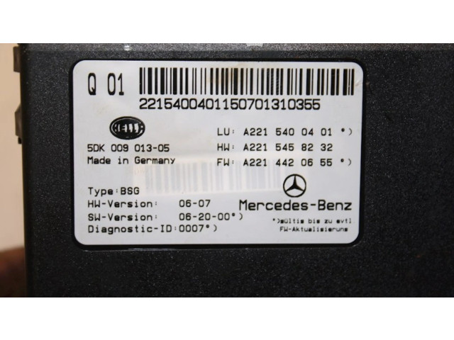 Pojistková skříňka A2215400401, A2215400401 Mercedes-Benz CL C216 2007