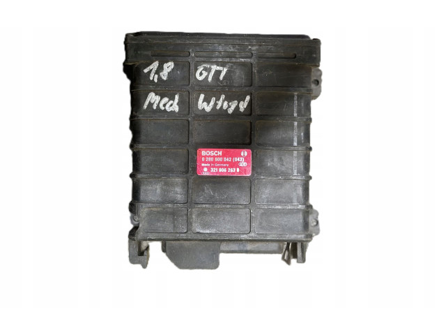 Блок управления двигателя 321906263B, 0280800042 Volkswagen Golf II