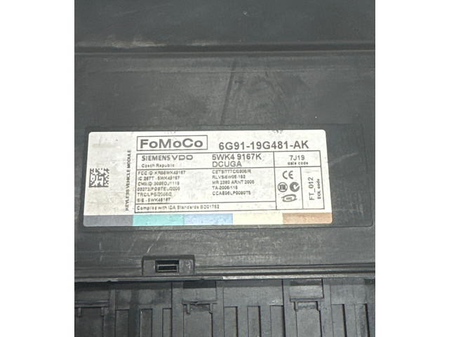 Блок комфорта 6G9119G481AK, 5WK49167K Jaguar XF