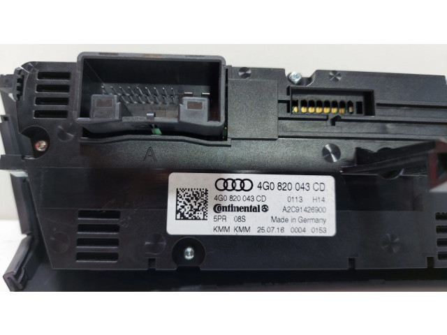Блок управления климат-контролем 4G0820043CD   Audi A6 S6 C7 4G