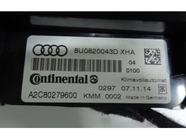 Блок управления климат-контролем 8U0820043D, A2C80279600   Audi Q3 8U