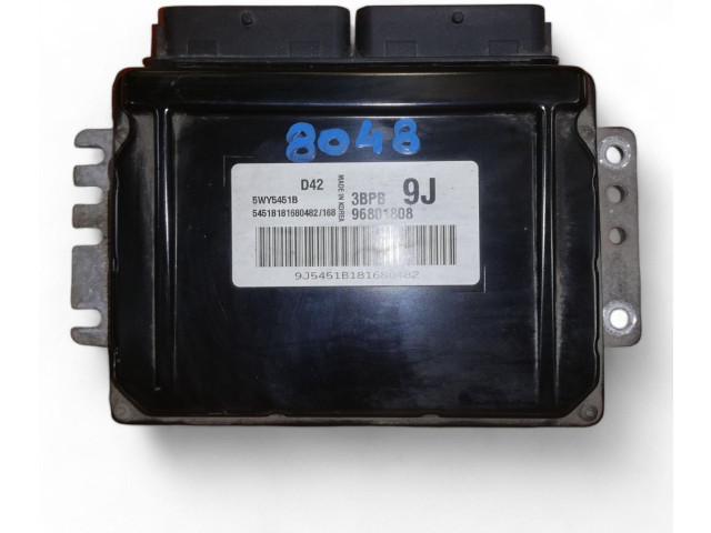 Блок управления двигателя 96801808, 5WY5451B   Chevrolet Matiz