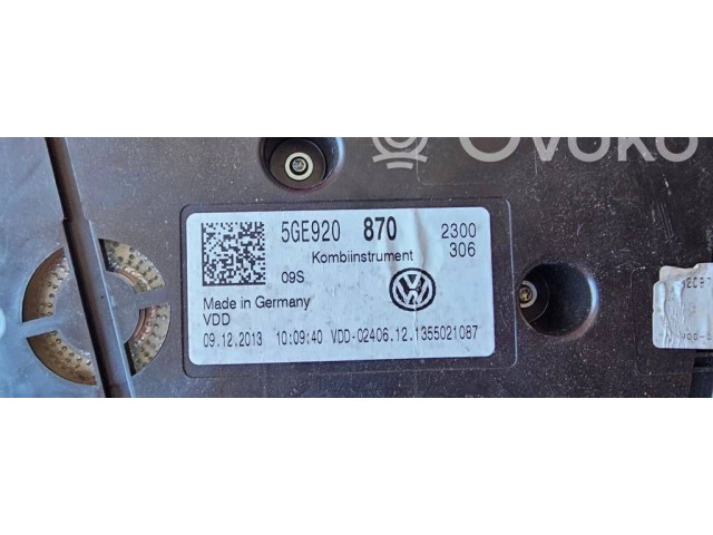Панель приборов 5GE920870, 09122013 Volkswagen e-Golf