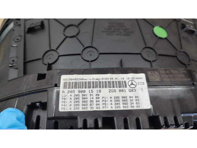 Přístrojová deska Mercedes-Benz C W205 2016 A2059001518