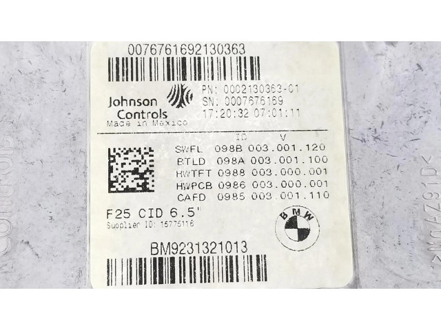 Дисплей    65509231321, 9231321   BMW X3 G01