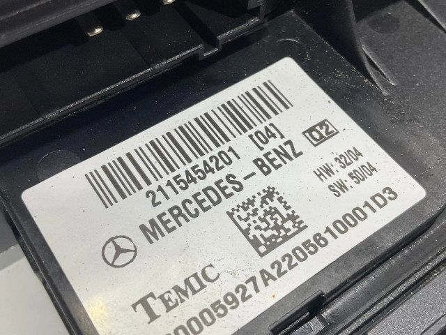 Pojistková skříňka 2115454201, 00005927A2 Mercedes-Benz E W211 2005