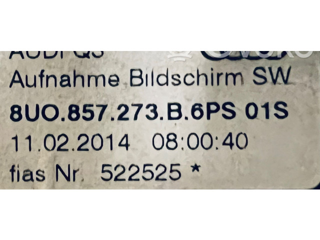 Дисплей 8U0857273, 11022014 Audi Q3 8U