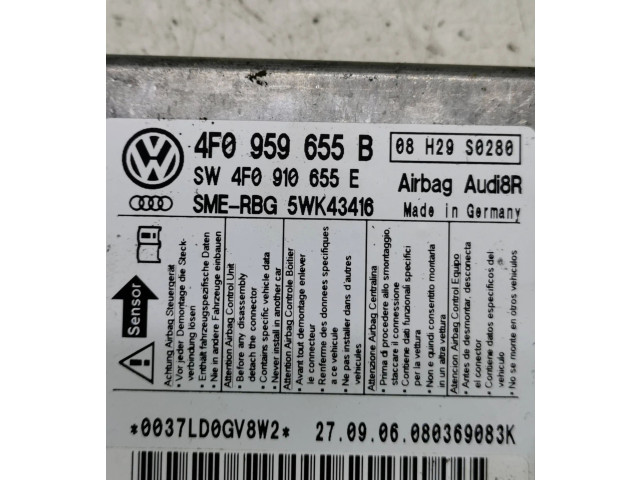 Блок подушек безопасности 4F0959655B, 4F0910655E   Audi A6 S6 C6 4F