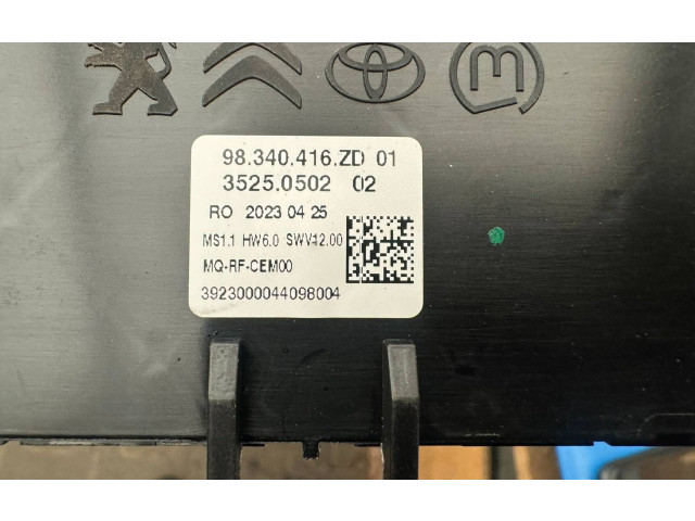 Блок управления климат-контролем 98340416ZD, 35250502   Opel Combo E