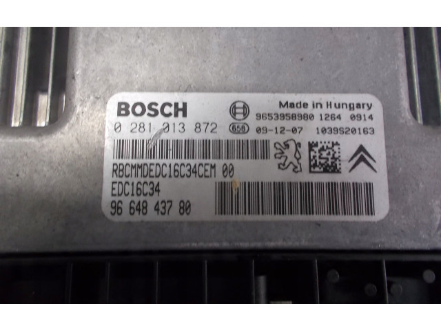 Řídící jednotka 9664843780, MODUL6565   Citroen Berlingo 2010