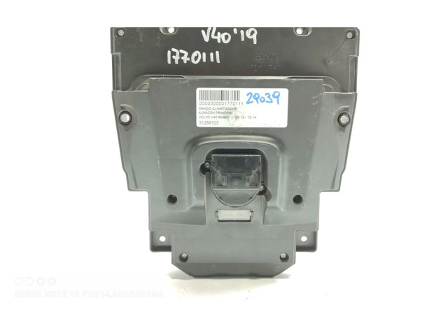 Блок управления климат-контролем 31288103 Volvo V40