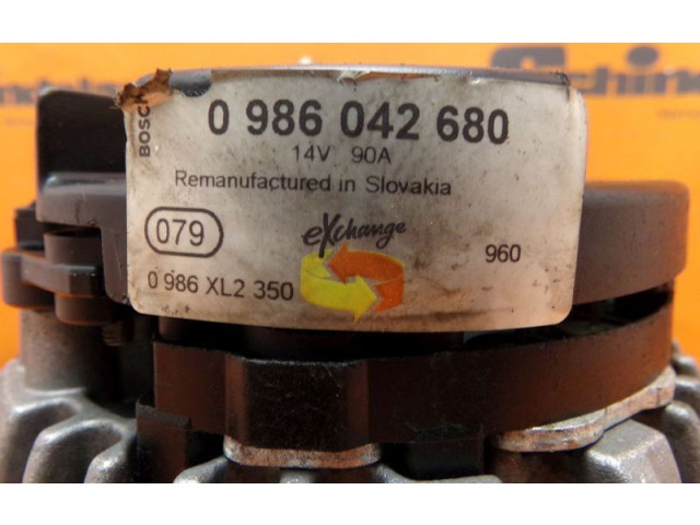 Генератор 0986042680, 0986042680 Mitsubishi Carisma