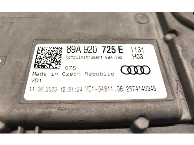 Přístrojová deska Audi Q4 Sportback e-tron 2024 89A920725E
