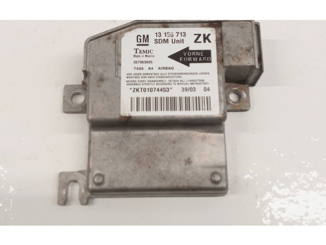 Блок подушек безопасности 13158713ZK, 327963935   Opel Meriva A