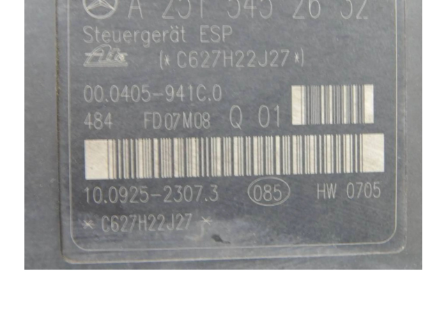 Jednotka ABS A2515452632, C627H22J27 Mercedes-Benz R W251 2007