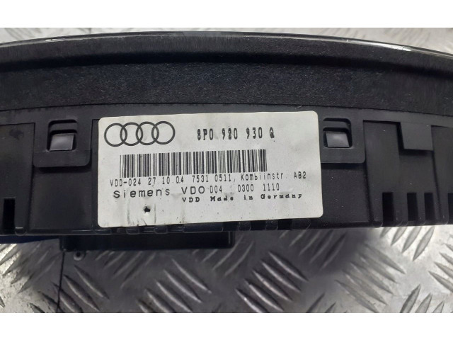 Панель приборов 8P0920930Q Audi A3 S3 8P