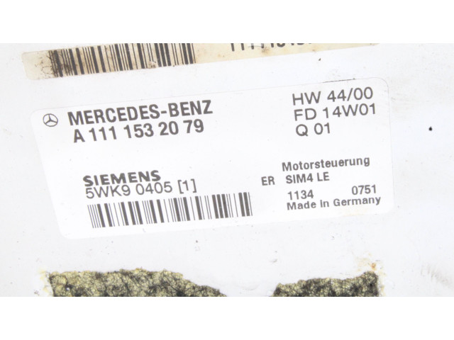 Řídící jednotka A1111532079, 5WK90405 Mercedes-Benz SLK R172 2011