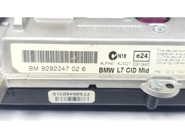 Дисплей 65509292247, 9292247 BMW 4 F36 Gran coupe