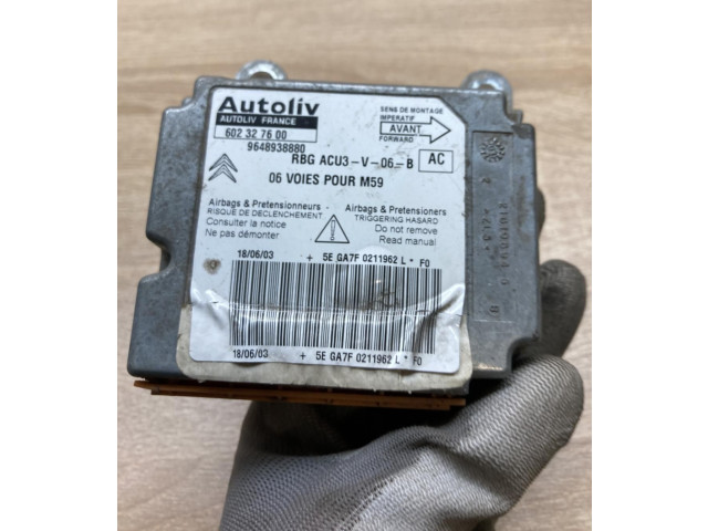 Блок подушек безопасности 9648938880, 602327600 Citroen Berlingo