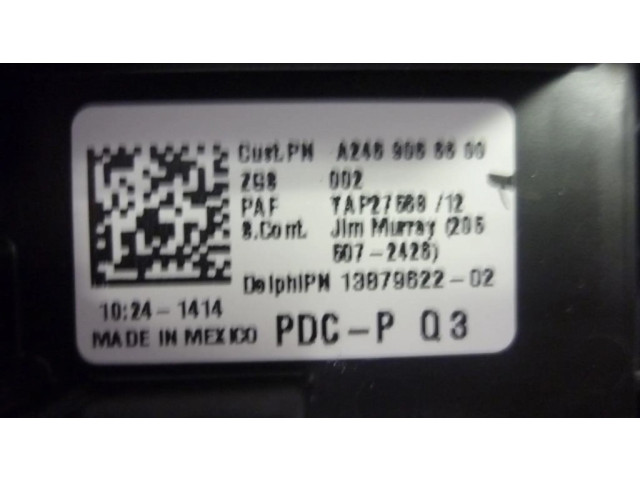 Pojistková skříňka A2469066600, AO003 Mercedes-Benz CLA C117 X117 W117 2014