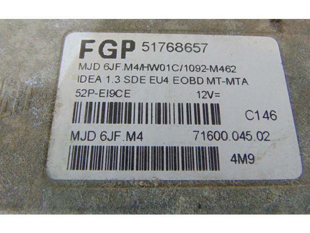 Řídící jednotka 51768657 Lancia Musa 2005