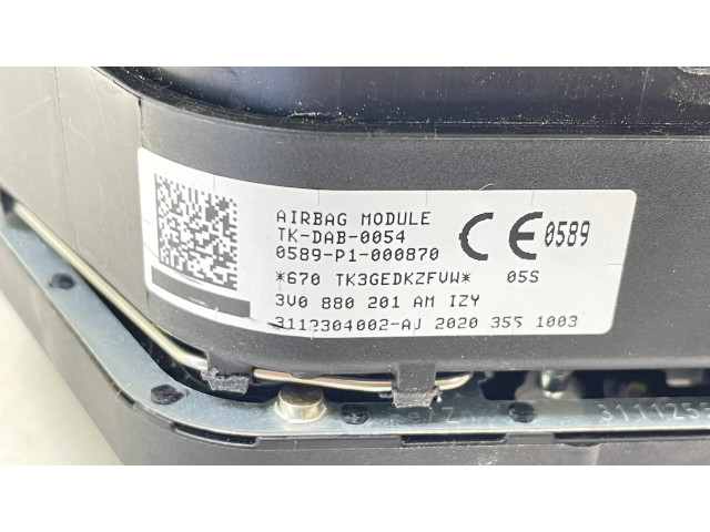 Подушка безопасности водителя 3V0880201AM Skoda Kodiaq