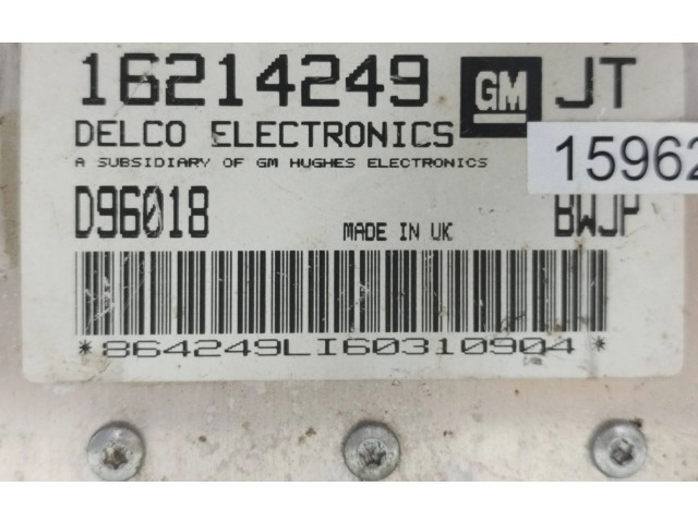 Блок управления двигателя 16214249, D96018   Opel Tigra A