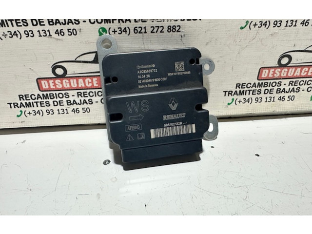 Блок подушек безопасности 985102122R Dacia Sandero