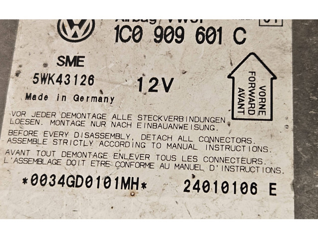 Блок подушек безопасности 5WK43126, 1C0909601C Skoda Fabia Mk1 (6Y)
