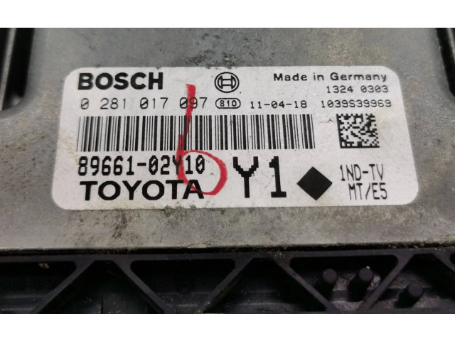 Řídící jednotka 8966102Y10, 0281017097 Toyota Auris 150 2012