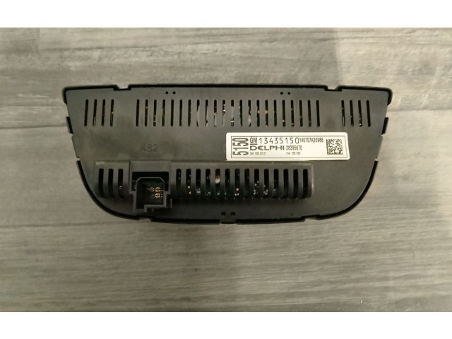 Блок управления климат-контролем 13435150, 140707A20968 Opel Meriva B