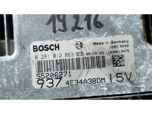 Блок управления двигателя 55206271, 0281012883   Alfa Romeo GT