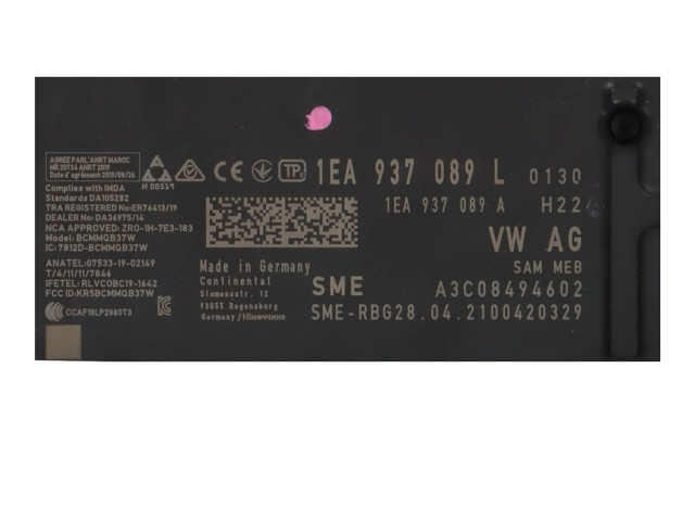 Модуль управления BSM 1EA937089L Volkswagen ID.3