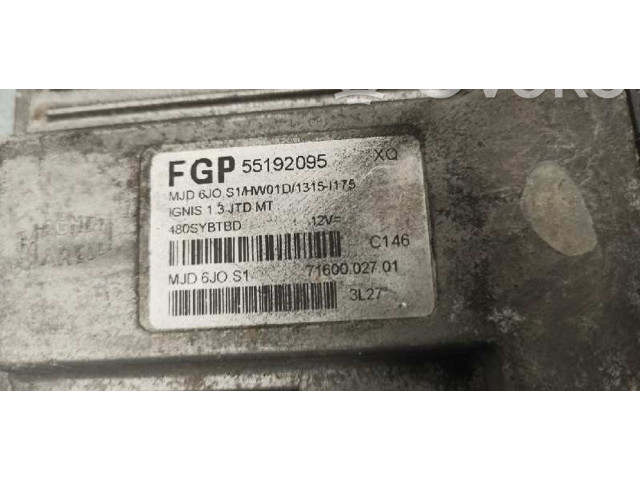 Блок управления двигателя 55192095, MAGNETIMARELLI Suzuki Ignis