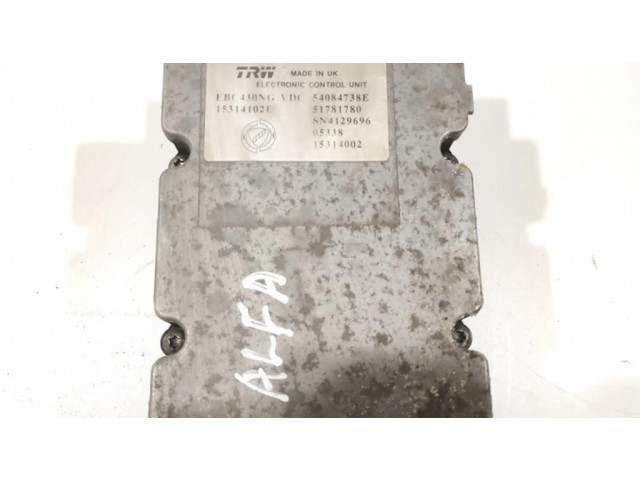 Блок АБС 54084738E, 15314102E Alfa Romeo 159