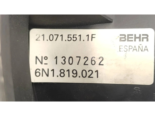 Вентилятор печки 6N1819021, 210715511F Seat Inca (6k)