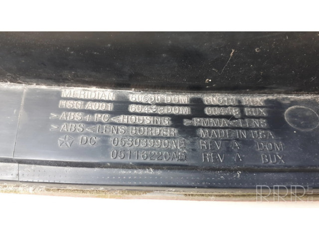 Světlo zadní pravé 05303990AE, 05116220AE Dodge Avenger 2007