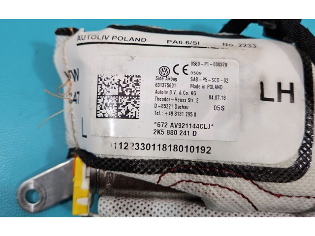 Подушка безопасности в сиденье 2K5880241D, IMPRK1361917 Volkswagen Caddy