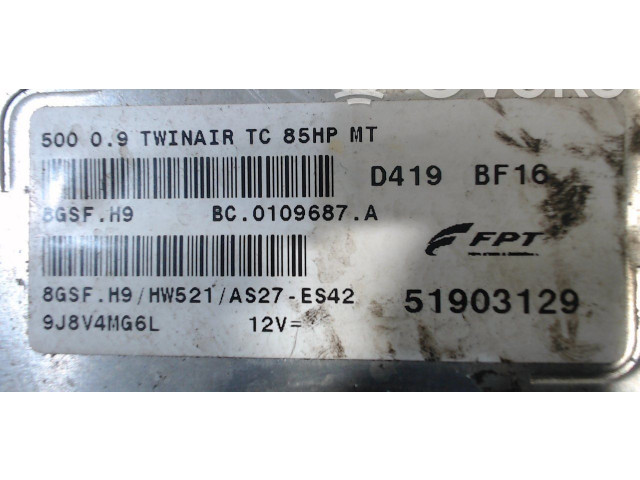 Řídící jednotka 51903129 Fiat 500 2011