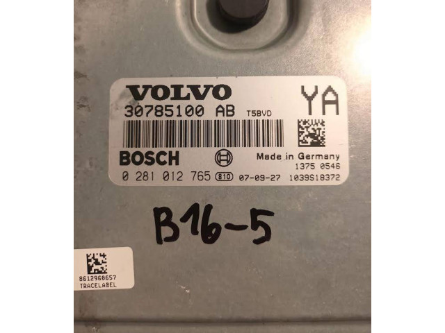 Řídící jednotka 0281012765, 30785100AB Volvo XC70 2008